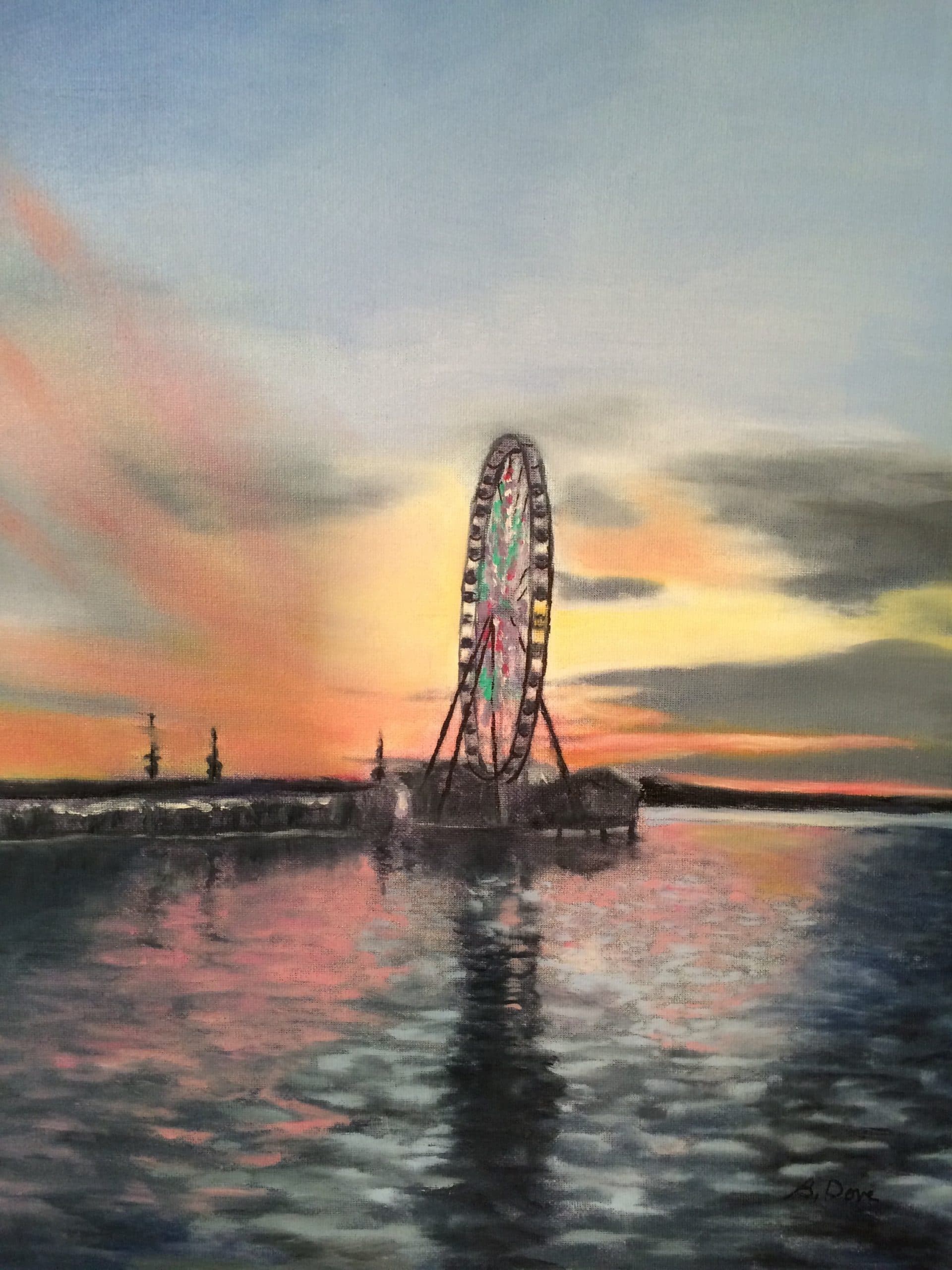 Ferris Wheel, National Harbor, MD by Barbara Dove Ferris Wheel, National Harbor, MD by Barbara Dove