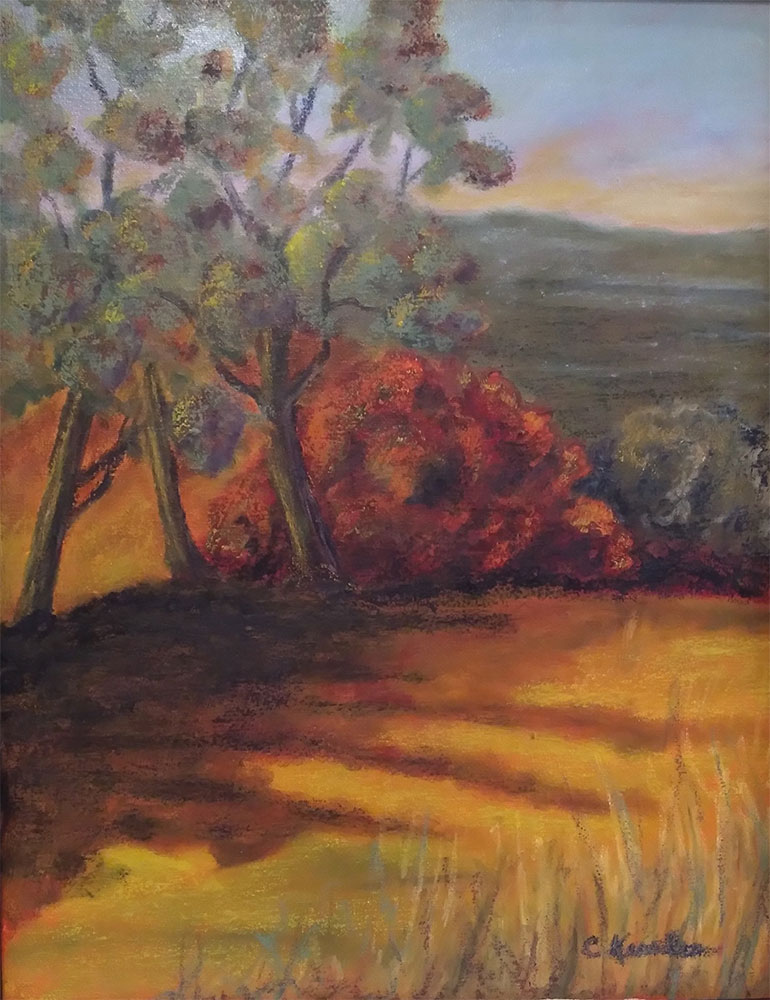 Hill in Autumn by Carol Kessler