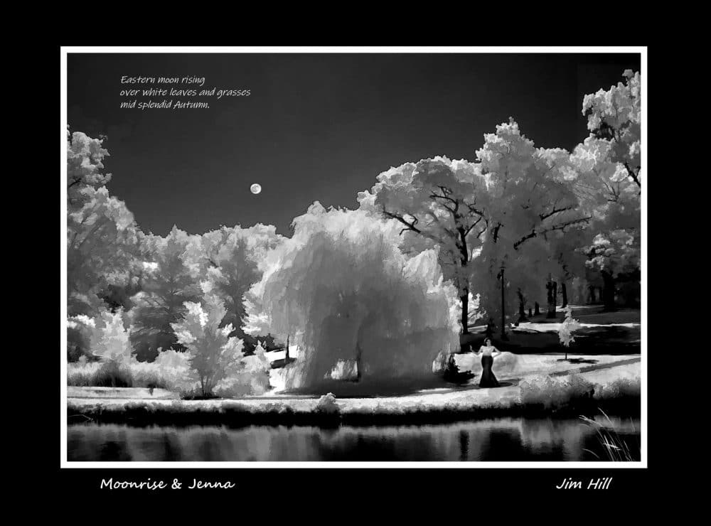 Moonrise and Jenna Haiku 4a by Jim Hill