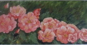 Roses in a Row by Shirley Buescher