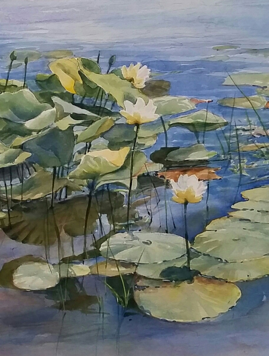 Water Lotus I by Sharon Zimmerman